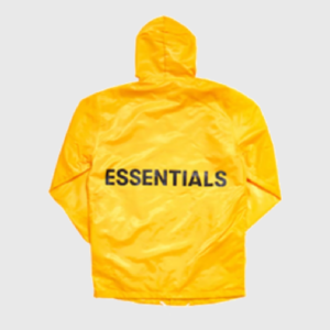 Essentials Graphic Hooded Coach Jacket Yellow