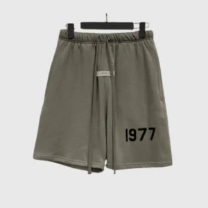 Fear of God Essentials 1977 Logo Shorts Dark Grey