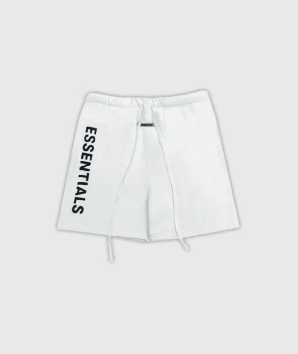 Essentials Fear of God Logo Shorts White